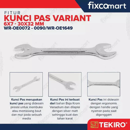 Tekiro Kunci Pas 22 X 24 mm FIXCOMART