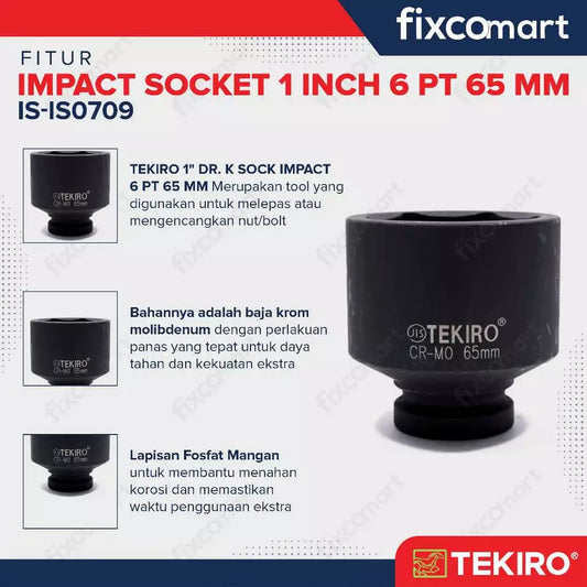 Tekiro Mata Sock Impact 1 Inch 65 Mm 6Pt