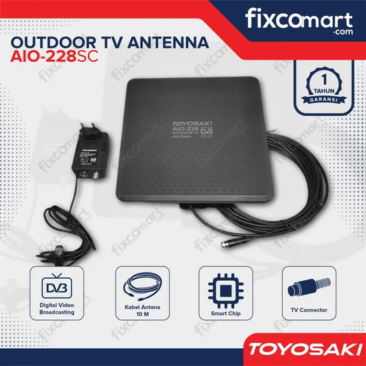 ANTENA TV Digital Outdoor Toyosaki AIO-228 USB / AIO 228 SC DVB FIXCOMART