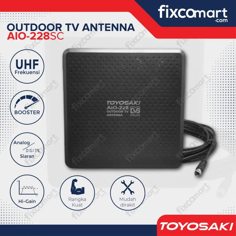 ANTENA TV Digital Outdoor Toyosaki AIO-228 USB / AIO 228 SC DVB FIXCOMART