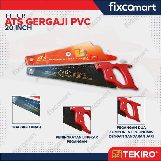 ATS Gergaji Kayu Gagang PVC 20 inch FIXCOMART