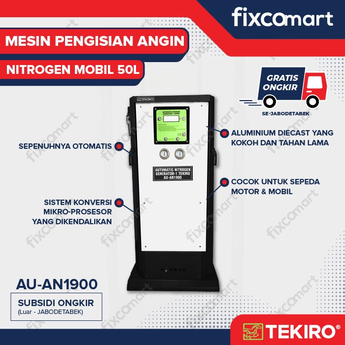 Tekiro Mesin Nitrogen Isi Angin Ban Mobil Motor 50L GRATIS ONGKIR