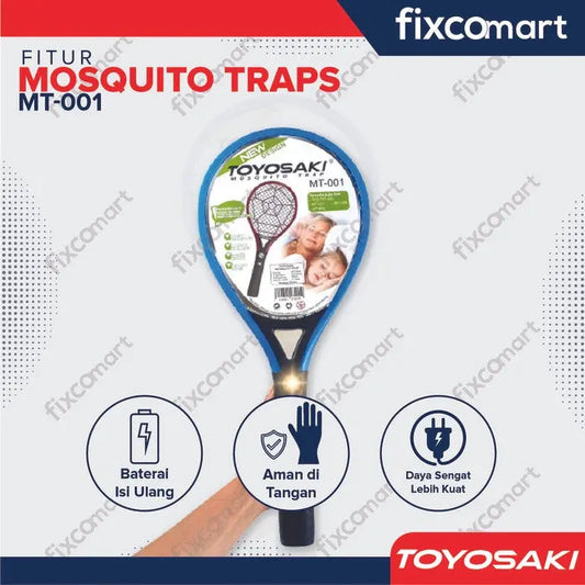 Raket Nyamuk Elektrik TOYOSAKI MT-001 FIXCOMART