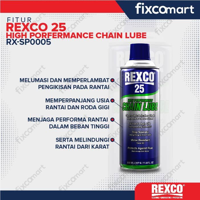 Rexco 25 Pelumas Rantai/ Chain Lube / Rexco 25 - 350 Ml