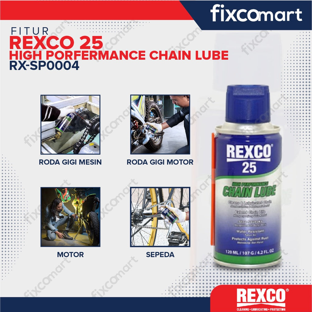 Rexco 25 Pelumas Rantai / Chain Lube /Rexco 25 120 Ml