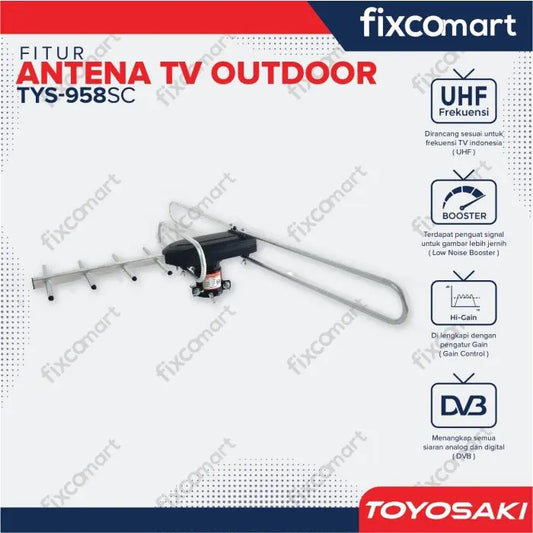 Antena TV Digital OUTDOOR TOYOSAKI TYS 958 SC FIXCOMART