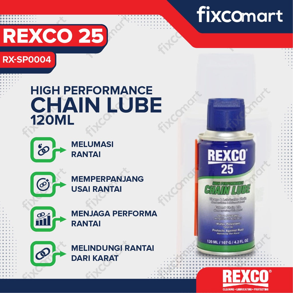 Rexco 25 Pelumas Rantai / Chain Lube /Rexco 25 120 Ml