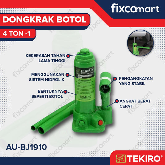 Tekiro Hydraulic Bottle Jack / Dongkrak Botol 4 Ton