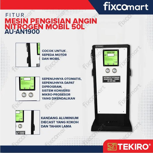Tekiro Mesin Nitrogen Isi Angin Ban Mobil Motor 50L GRATIS ONGKIR FIXCOMART