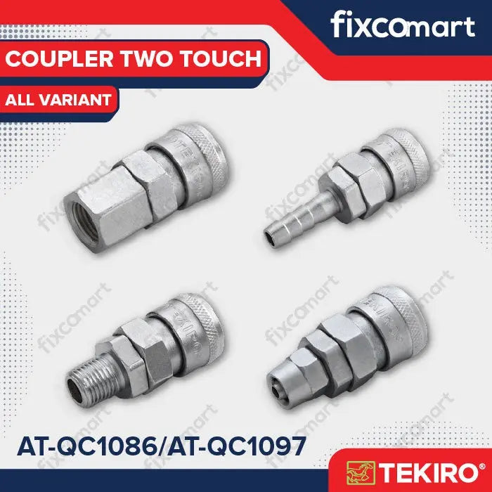 Tekiro Quick Coupler Two Touch 20 / 30 / 40 SF / SH / SM / SP Sambungan Selang Kompresor FIXCOMART