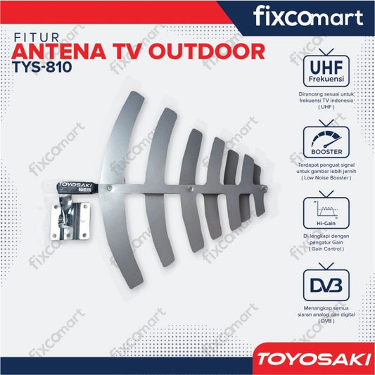 Antena TV Digital Outdoor Totyosaki TYS 810