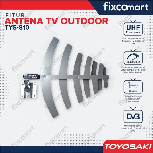Antena TV Digital Outdoor Totyosaki TYS 810 FIXCOMART