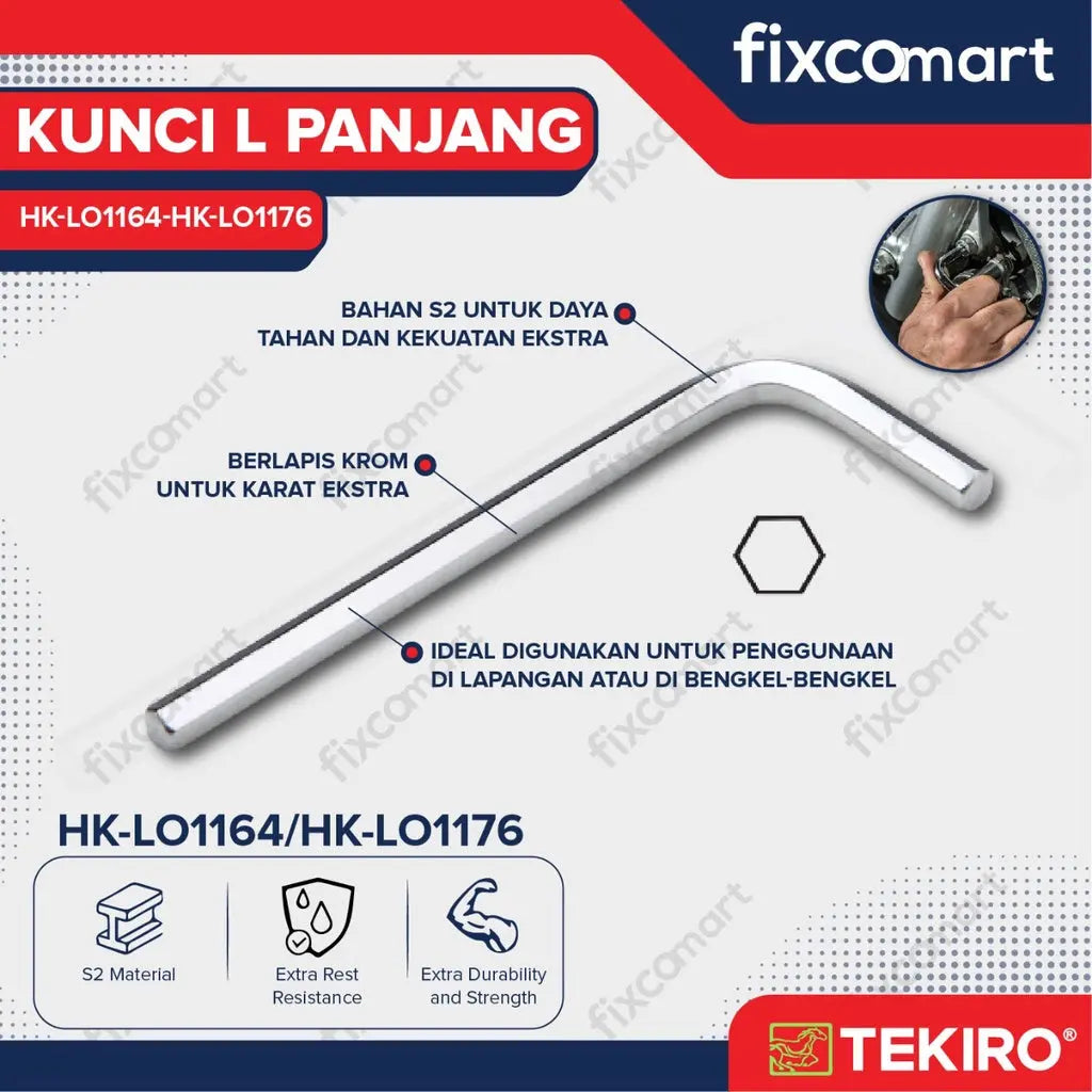 Tekiro Hex Key Long FIXCOMART