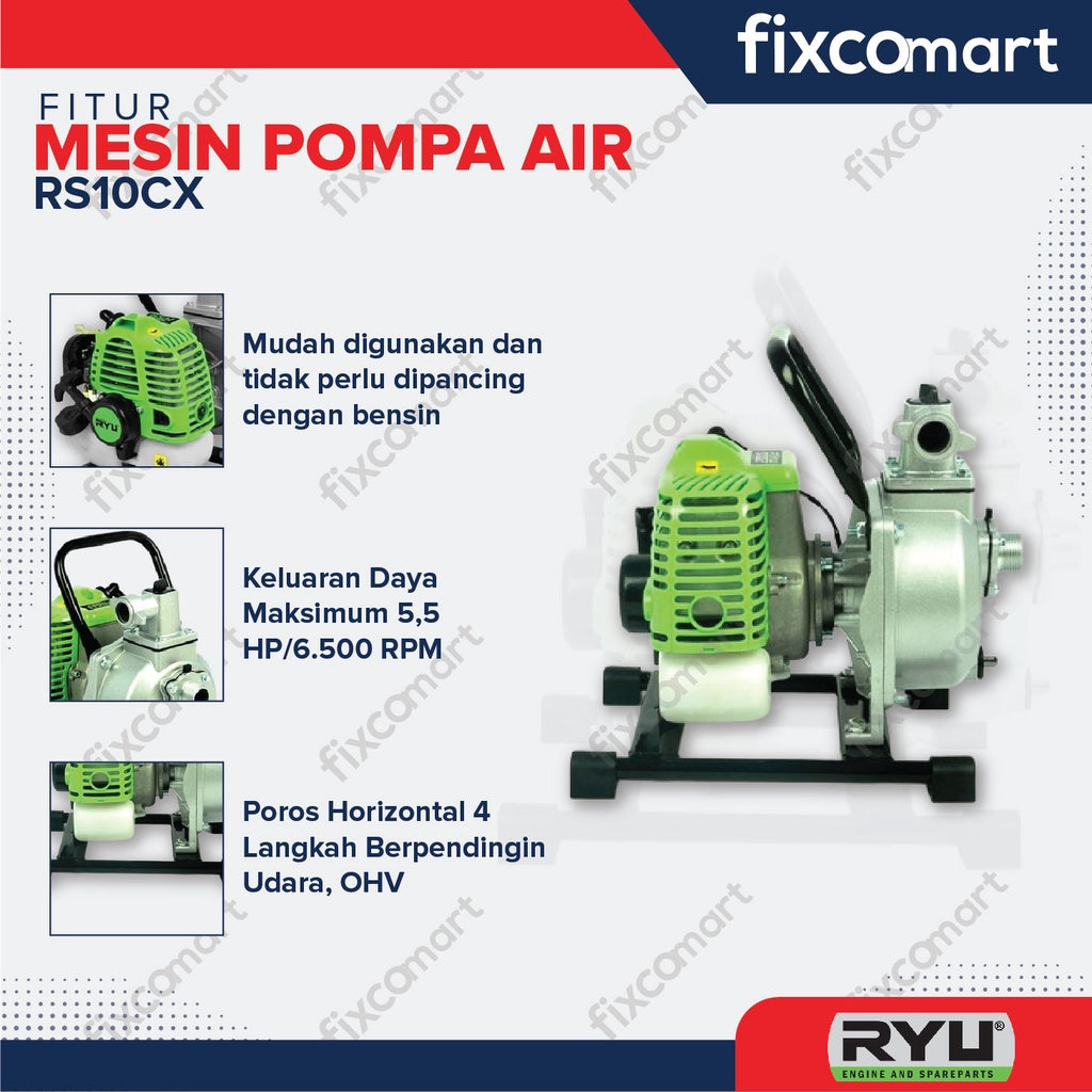 RYU Water Pump Assy / Mesin Pompa Air RS 10 CX