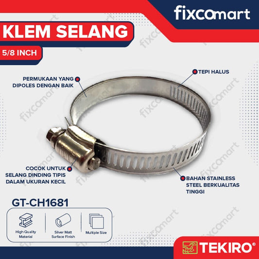 TEKIRO KLEM SELANG 5/8" / HOSE CLAMP / TOOLS / PERKAKAS