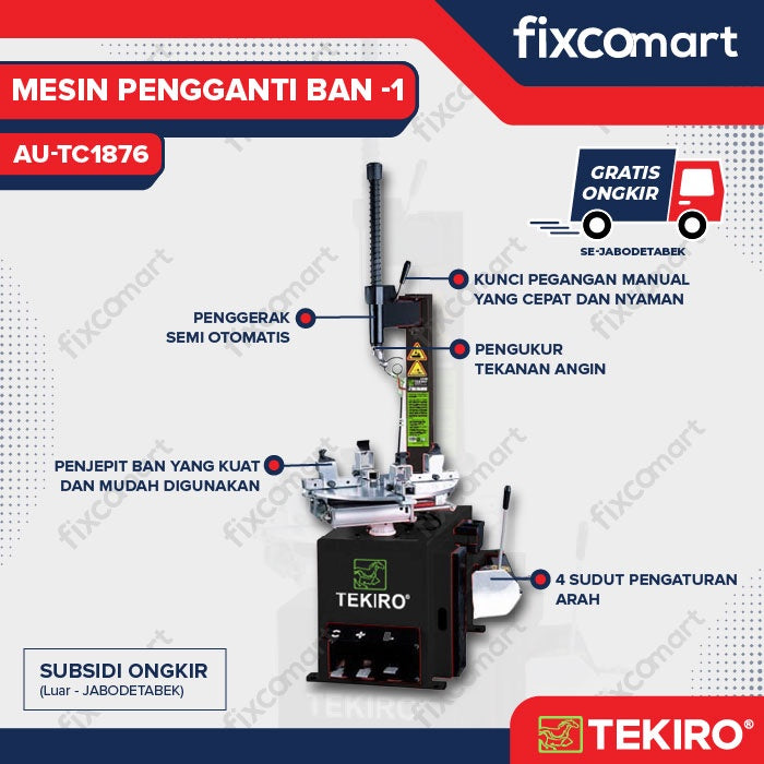 TEKIRO Tire Changer / Pembuka Ban Otomatis Mobil Motor / Tyre Changer GARANSI