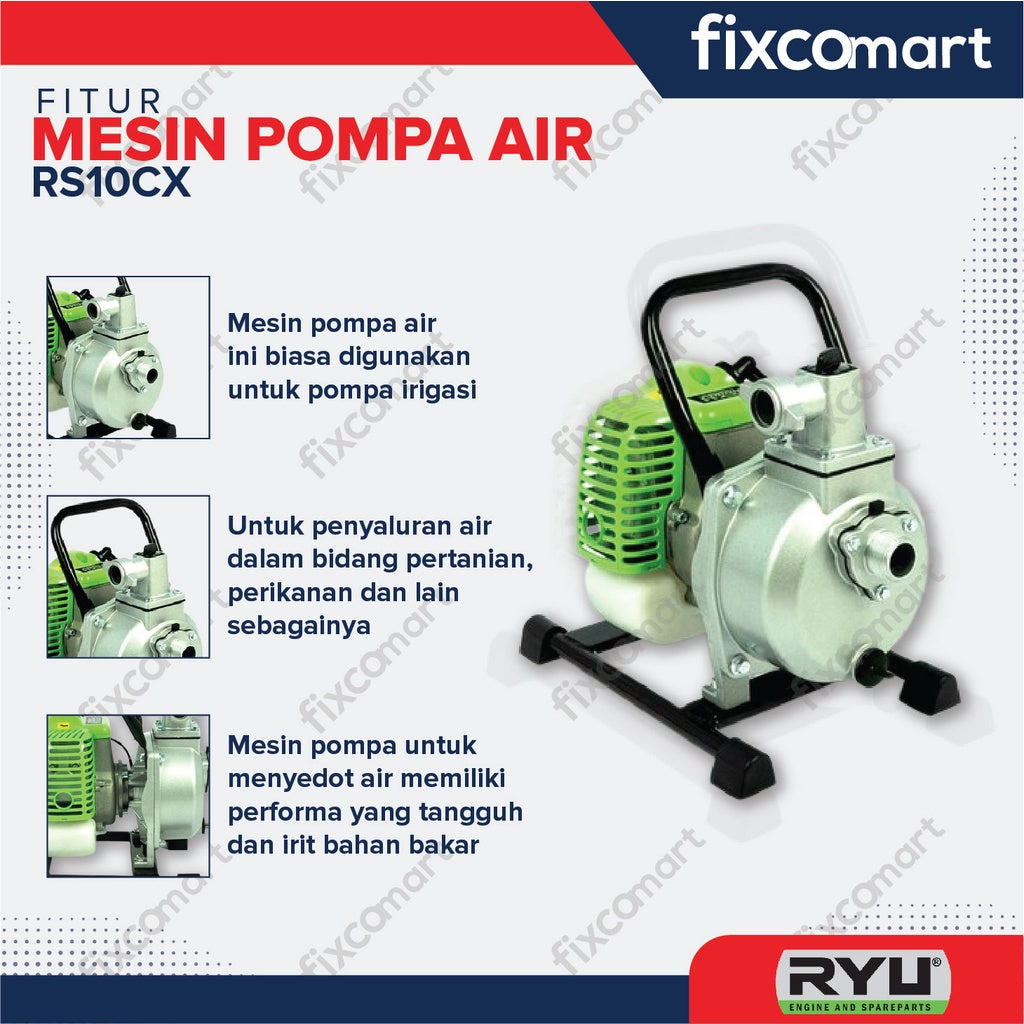 RYU Water Pump Assy / Mesin Pompa Air RS 10 CX