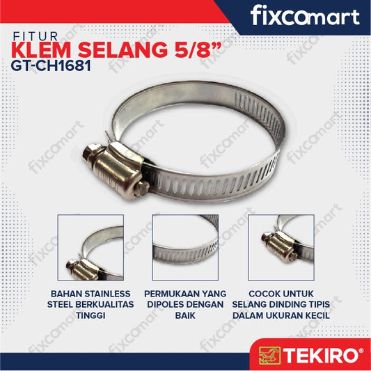 TEKIRO KLEM SELANG 5/8" / HOSE CLAMP / TOOLS / PERKAKAS