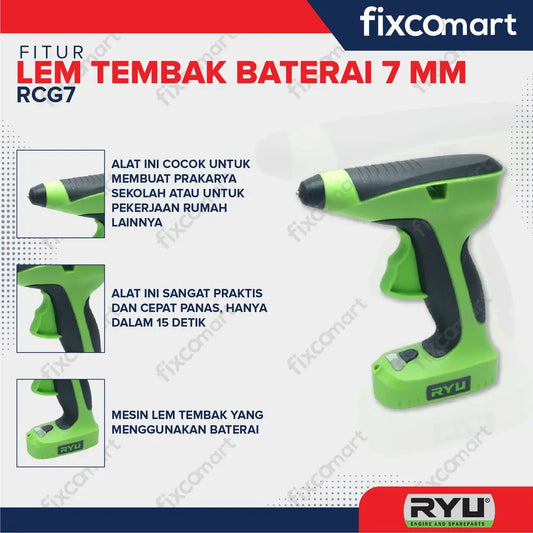 RYU Cordless Glue Gun / Lem Tembak RYU FIXCOMART