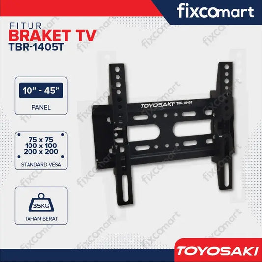 Bracket TV LCD LED 10" - 45" Toyosaki 1045T FIXCOMART