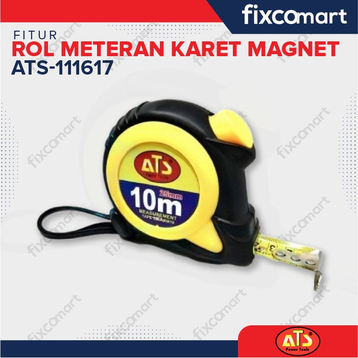 ROL METERAN KARET MAGNET "ATS" 10MX25MM