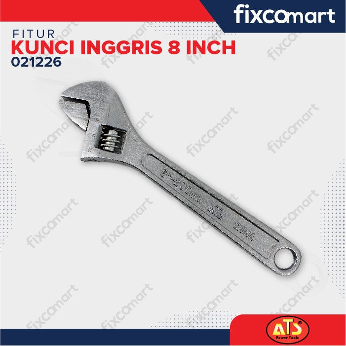 KUNCI INGGRIS "ATS" 08" INCH