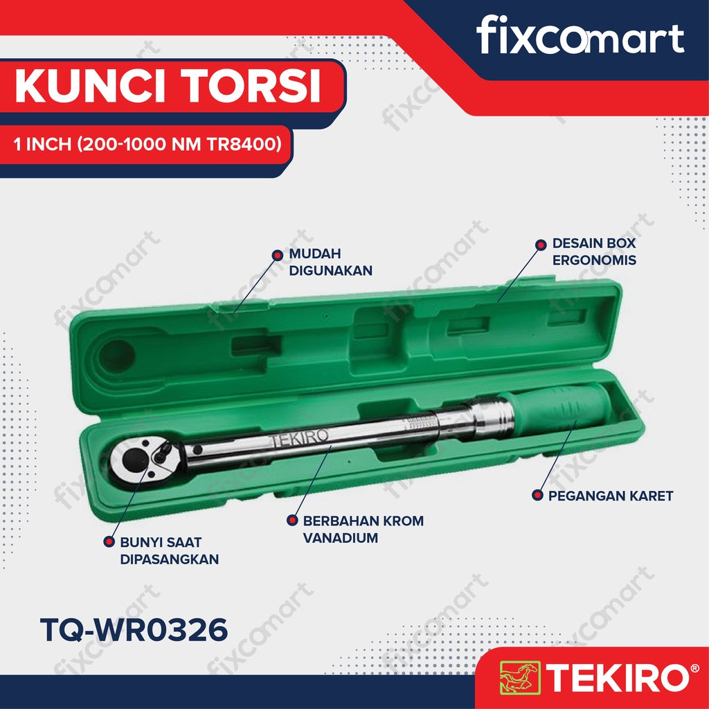 Tekiro Kunci Torsi TR8400 1" inch 200-1000 Newton - Torque Wrench