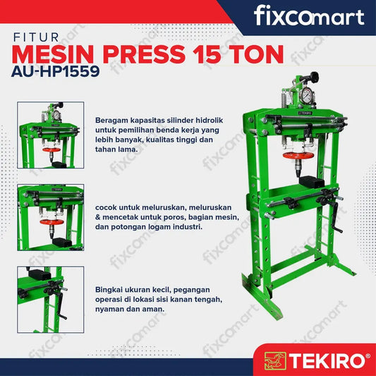 Tekiro Mesin Press 15 Ton - Hydraulic Press FIXCOMART