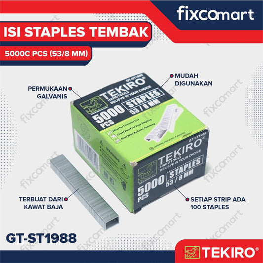 Tekiro Isi Staples Tembak 8 MM - 5000 Pcs