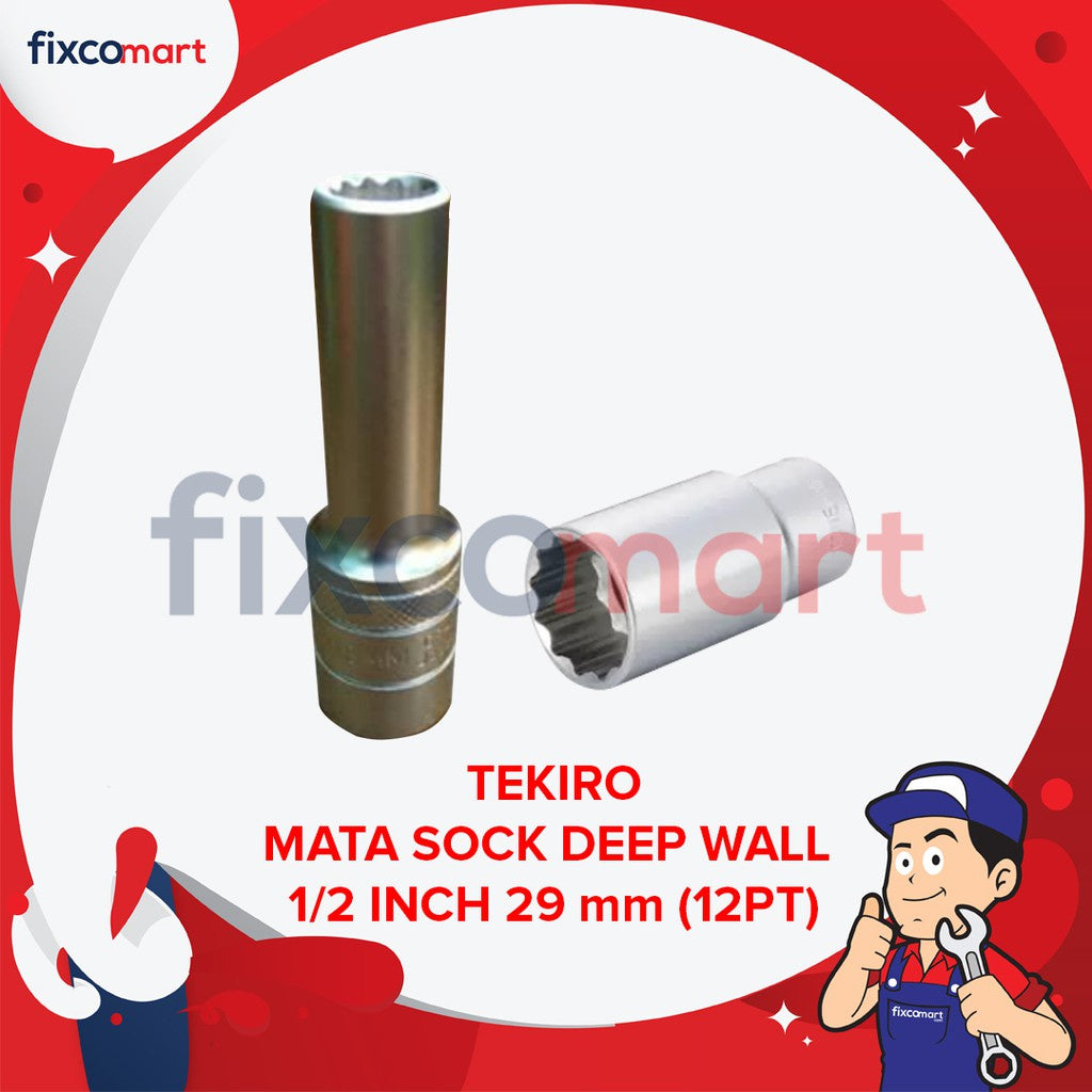 Tekiro Mata Sock Deep Wall 1/2 Inch 29 Mm 12Pt