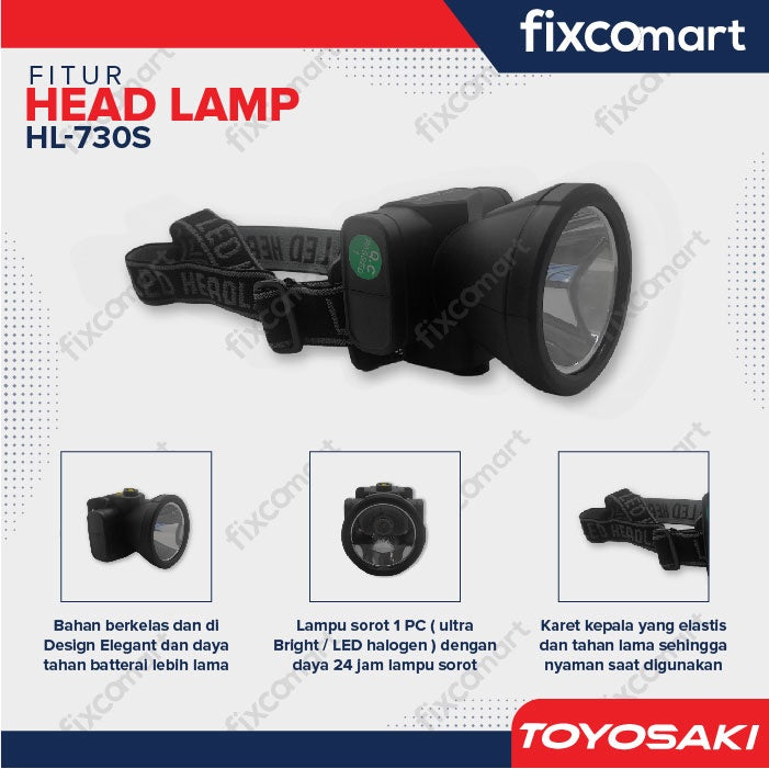 Senter Kepala Head Lamp Toyosaki HL-730S