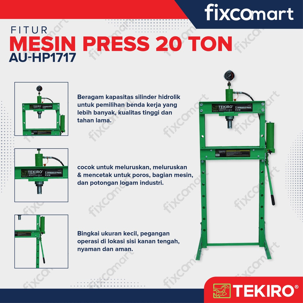 Tekiro Mesin Press 20 Ton - Hydraulic Press