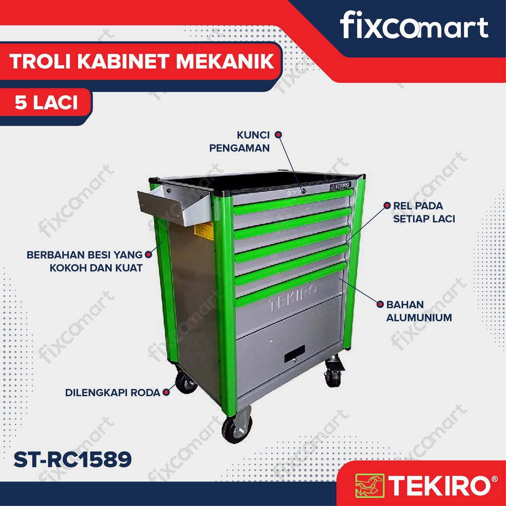Tekiro Troli 5 Susun - Cabinet Drawer