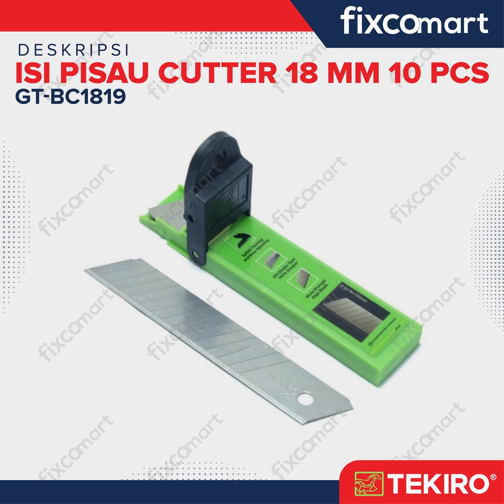 TEKIRO Isi Cutter 18 Mm 10 Pcs