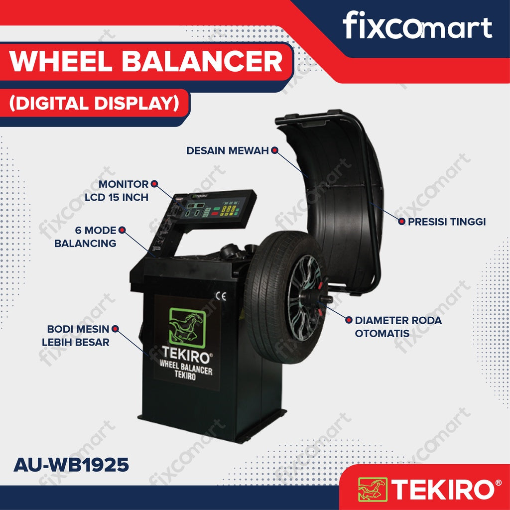 Tekiro Wheel Balancer Digital Display - Alat Balancing Ban Mobi