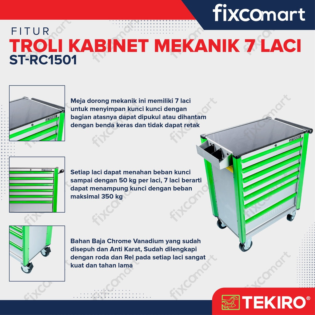 Tekiro Troli 7 Susun - Cabinet Drawer