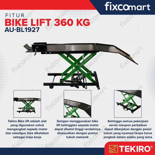 Tekiro Mototcycle Bike Lift - Lift Service Motor /  Alat Pengangkat Motor