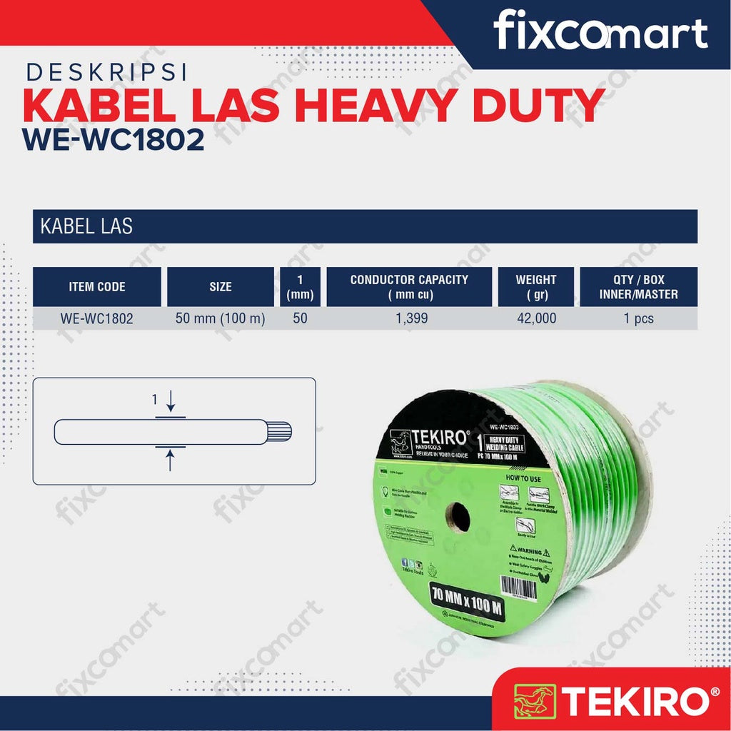 Tekiro Kabel Las Heavy duty
