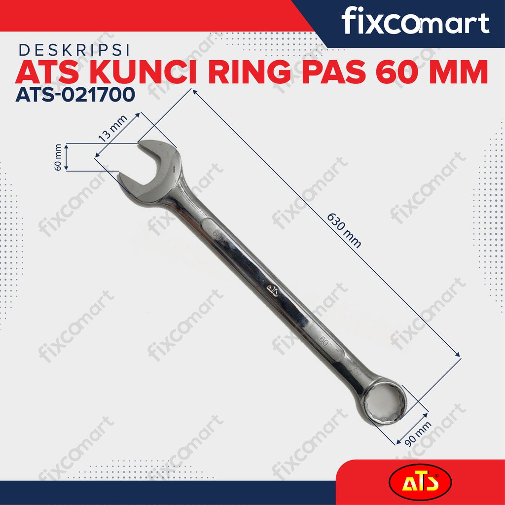 Kunci Ringpas 60 MM ATS - Combination wrench 60 MM