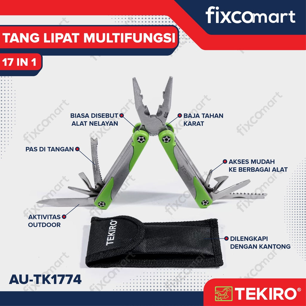 TEKIRO Tang Lipat Multifungsi 17 In 1