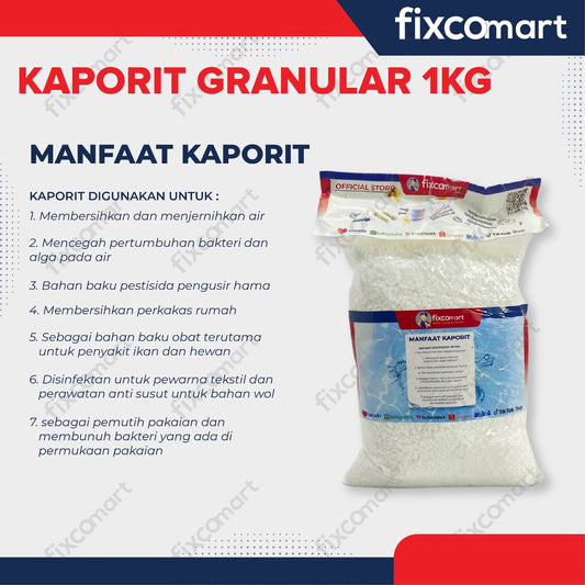 Kaporit Granular TCCA Chlorine Klorin Penjernih Air 1KG