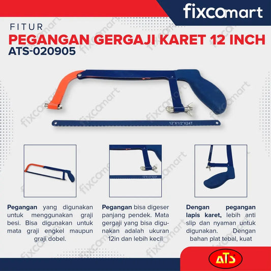 Pegangan Gergaji Karet ATS 12 Inch FIXCOMART
