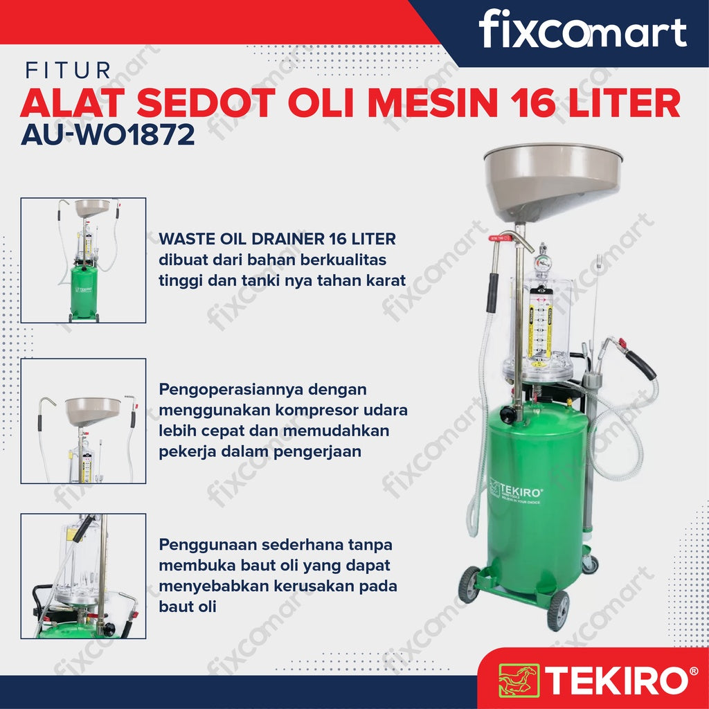 TEKIRO Alat Sedot Oli Mesin