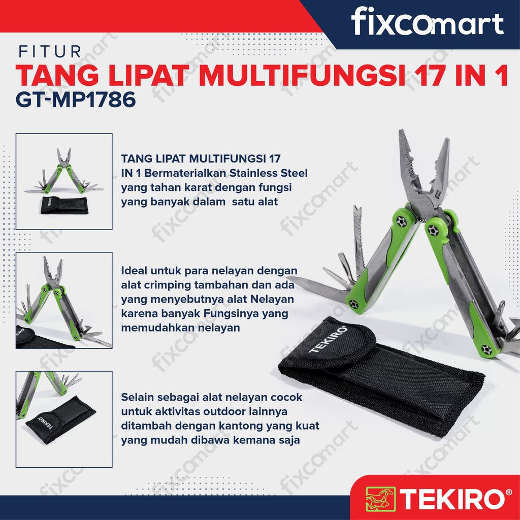 TEKIRO Tang Lipat Multifungsi 17 In 1