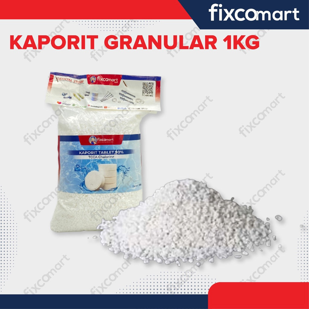Kaporit Granular TCCA Chlorine Klorin Penjernih Air 1KG