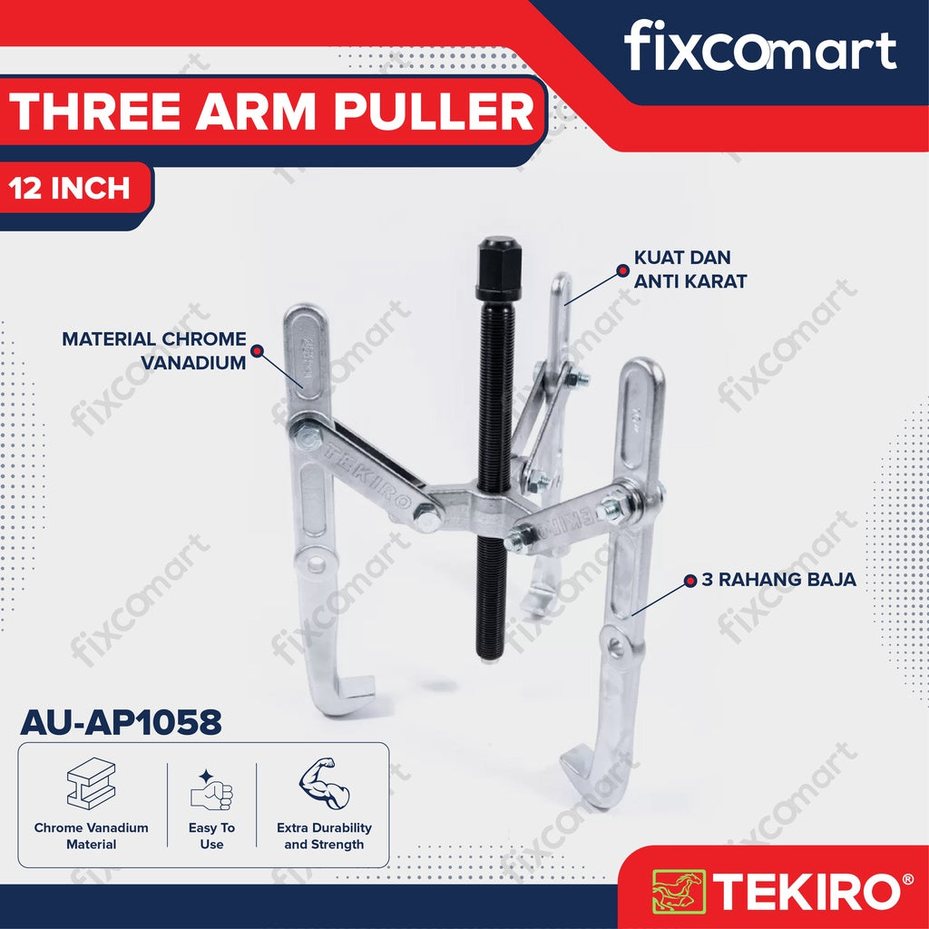 TEKIRO Three Arm Puller 12" - Treker 12"