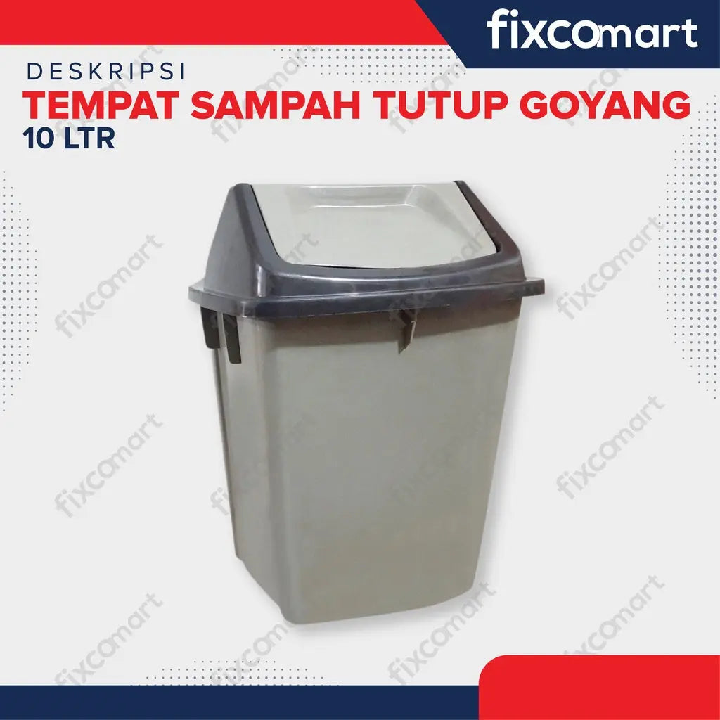 Tempat Sampah Tutup Goyang 10 Ltr FIXCOMART