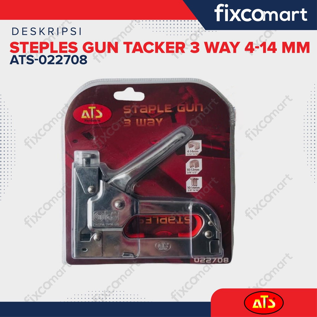 ATS Steples Gun Tacker 3 Way 4-14 MM