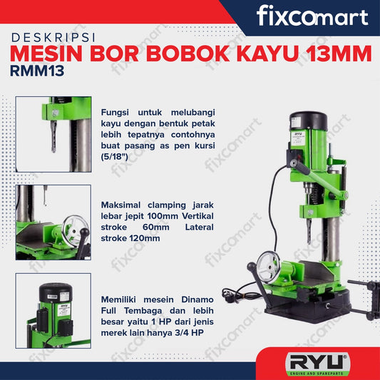 RYU Mesin Bor Bobok Kayu / Morsiter 13MM