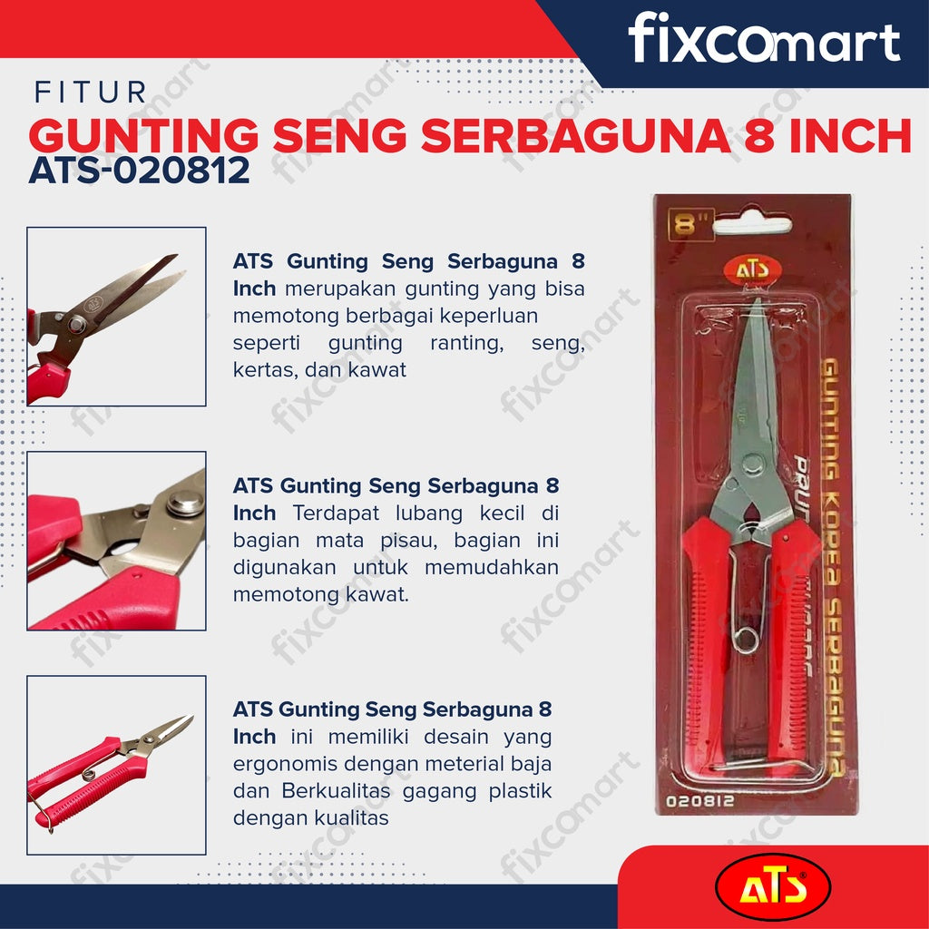 ATS Gunting Seng Serbaguna 8 Inch